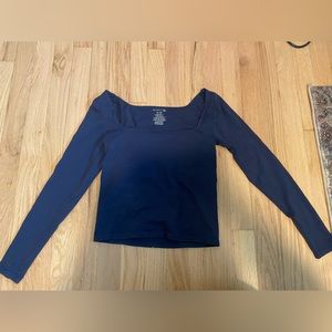 Free People Clean Lines Long Sleeve - Navy - M-L